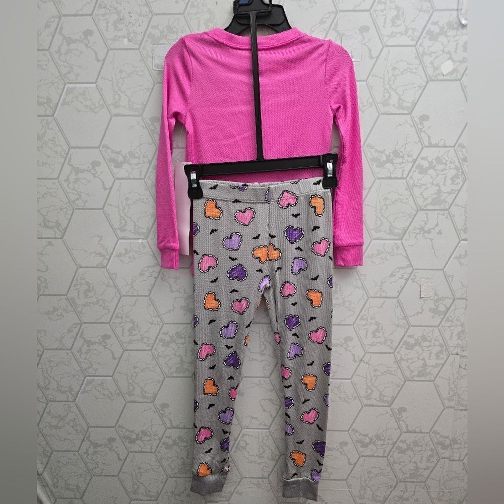 Wonder Nation Girls Halloween Tight Fit Long Sleeve 2 pc Pajama Set. - Picture 5 of 9